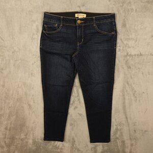Democracy jeans Ab‎ Technology high rise skinny crop women's 14 blue stretchy